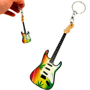 Breloczek gitara w stylu Bob Marley reggae – gadżet EGK-0641