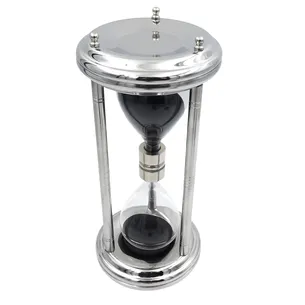 Duża srebrna klepsydra 10 minut do biurka – MX 3015