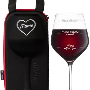 Gigantyczny kieliszek do wina diVinto dla mamy z etui – prezent na urodziny