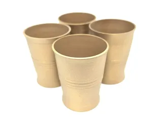 Komplet 4 kieliszków z mosiądzu matowych SEK