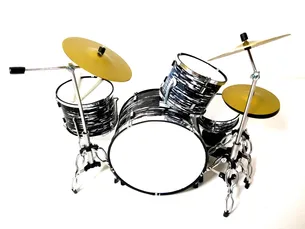 Mini perkusja czarno-biała MDR-0015 w skali 1:5