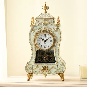 Pozytywka zegar kominkowy 24108 – dekoracyjny zegar z melodią