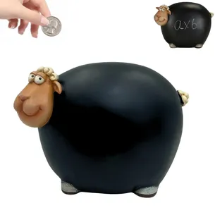 Skarbonka owieczka z farbą tablicową Tablicówka CE34136