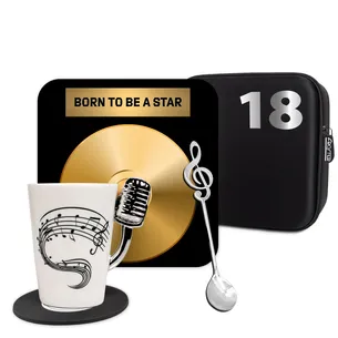 Zestaw prezentowy dla muzyka na 18 urodziny Froster Born to Be a Star