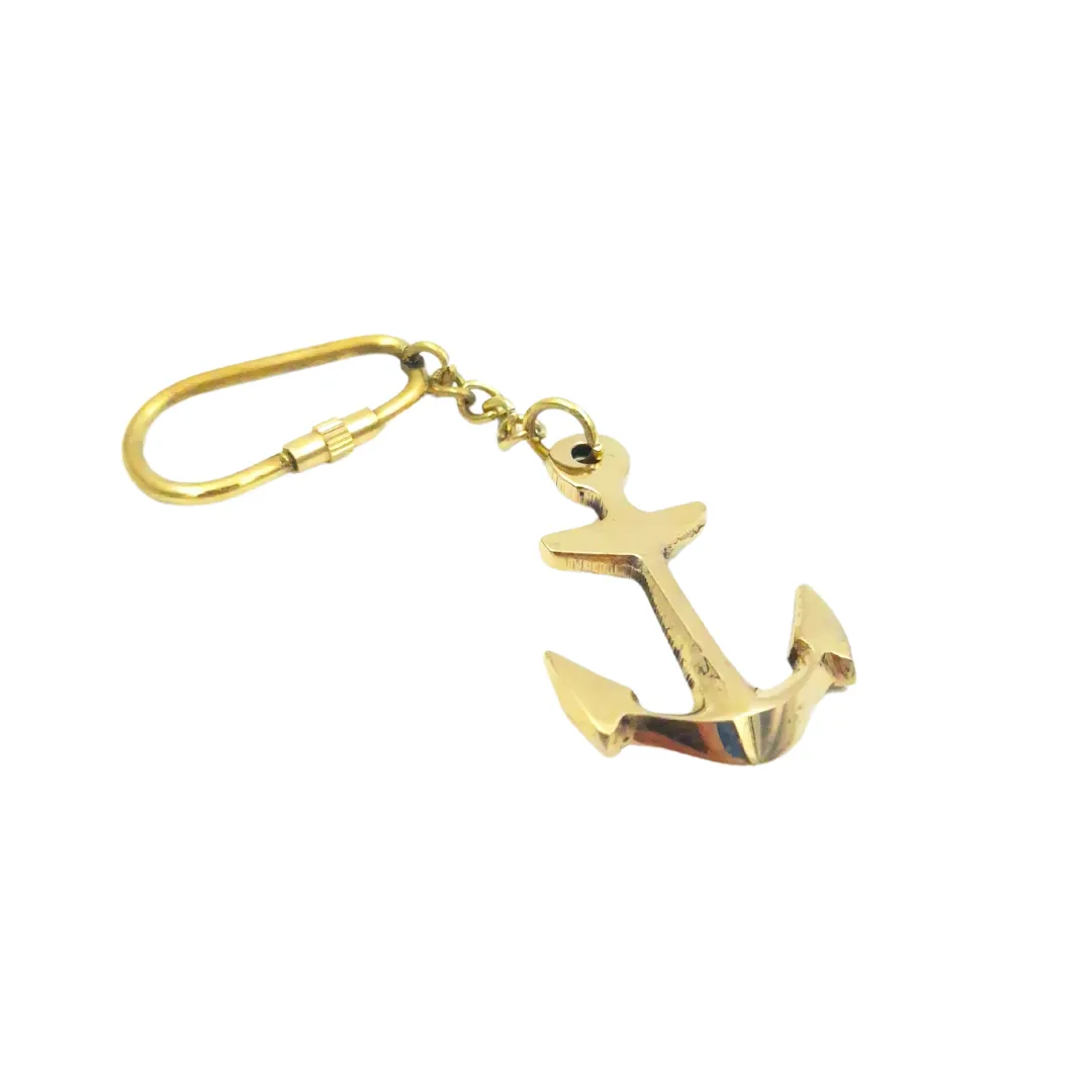 Brelok kotwica KR104 mosiężny 11 cm