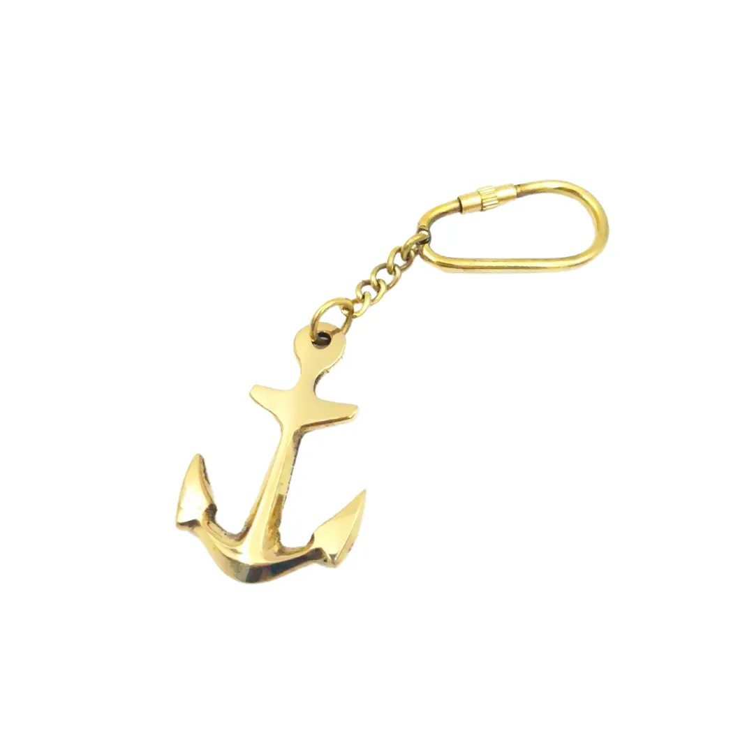 Brelok kotwica KR104 mosiężny 11 cm