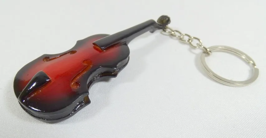 Brelok skrzypce drewniany ECK-0887