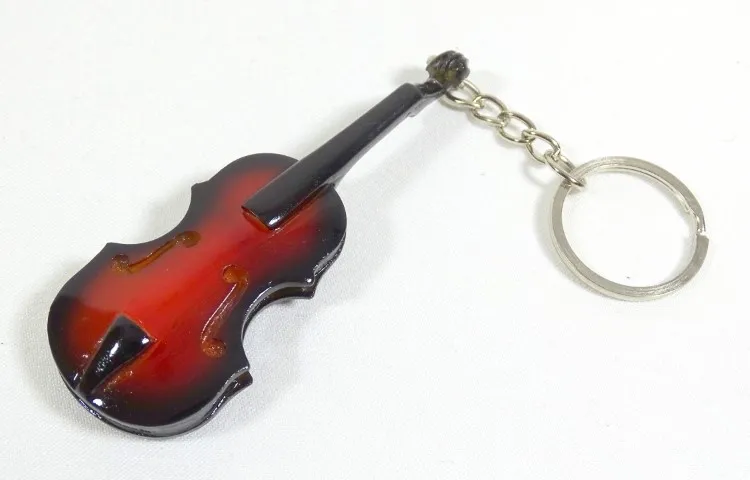 Brelok skrzypce drewniany ECK-0887