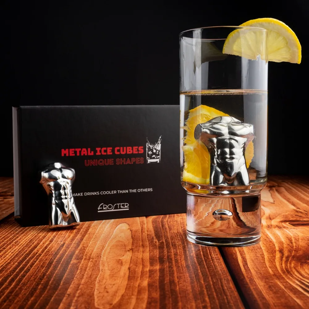 Chłodzące kostki do drinków Mężczyzna Froster – prezent dla dziewczyny