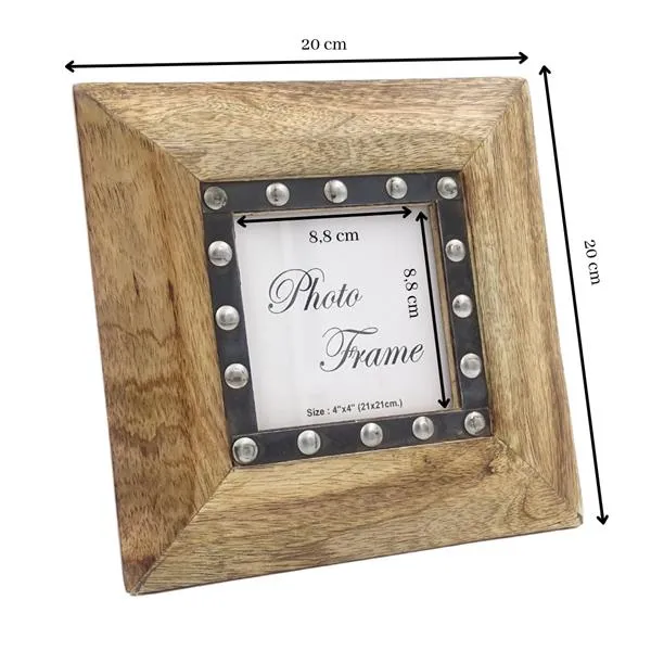 Drewniana ramka na zdjęcia 30071 na zdjęcie 10x10 cm