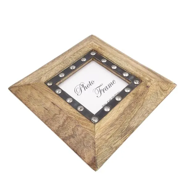 Drewniana ramka na zdjęcia 30071 na zdjęcie 10x10 cm