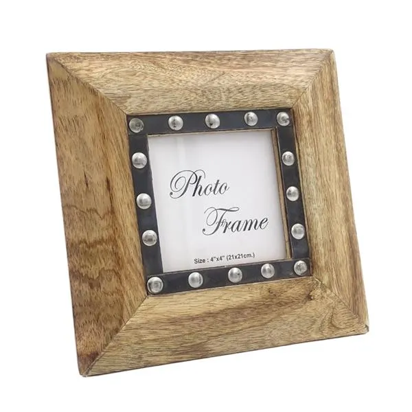 Drewniana ramka na zdjęcia 30071 na zdjęcie 10x10 cm