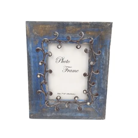 Drewniana ramka na zdjęcia Blue 18x13 cm (28893)