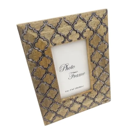 Drewniana ramka na zdjęcia koniczynka marokańska A-1133 15 x 10 cm