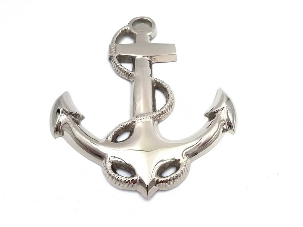 Kotwica na ścianę 35 cm N-5446 metalowa srebrna