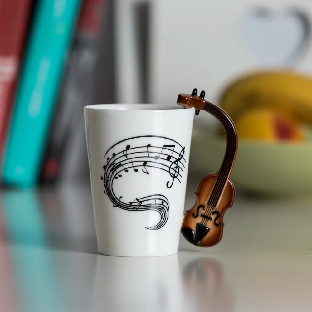 Kubek muzyczny Skrzypce w pudełku prezentowym – prezent dla skrzypka Froster
