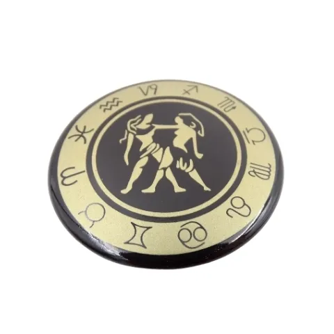 Magnes Bliźnięta – znak zodiaku BLI, emaliowany metalowy 6 cm