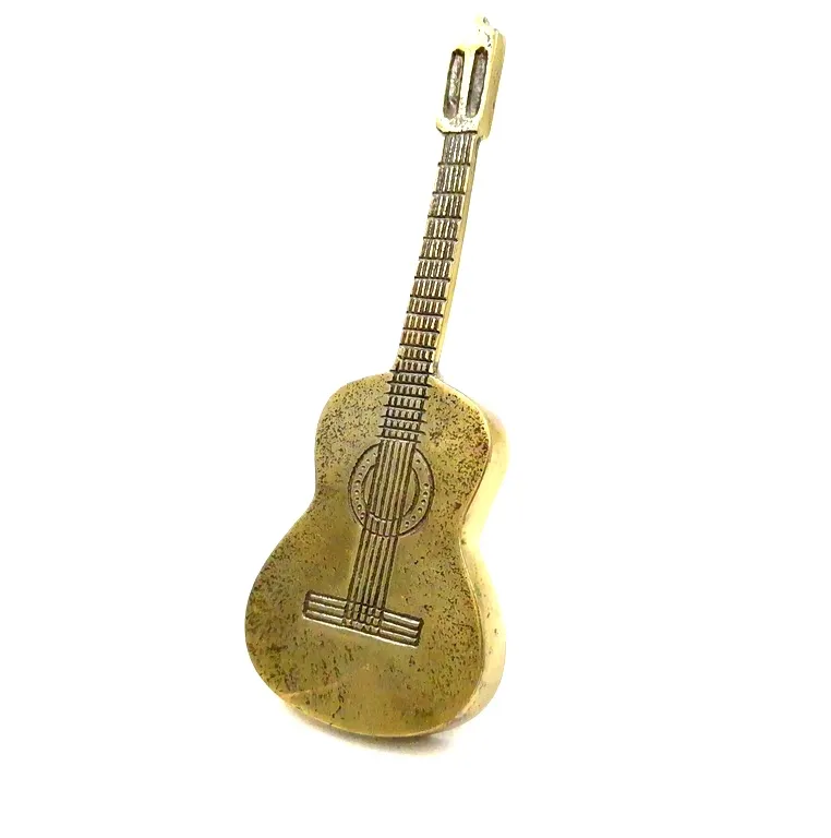Metalowa figurka gitara aluminiowa złota MUS-20 – prezent dla gitarzysty
