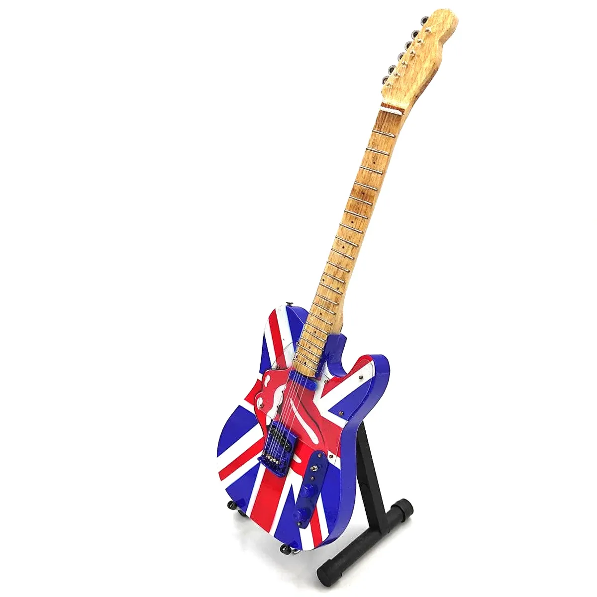 Mini gitara Rolling Stones UK & Tongue MGT-2301B – kolekcjonerska