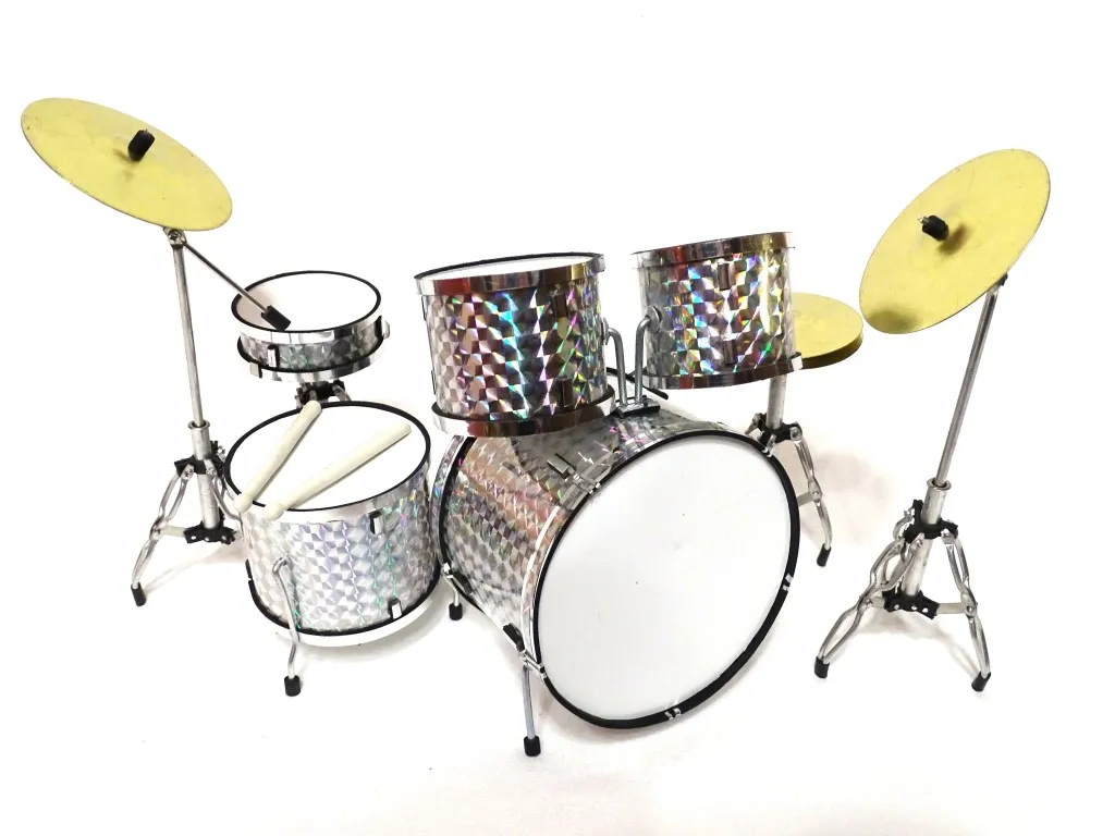 Mini perkusja silver chrome MDR-0039, skala 1:5
