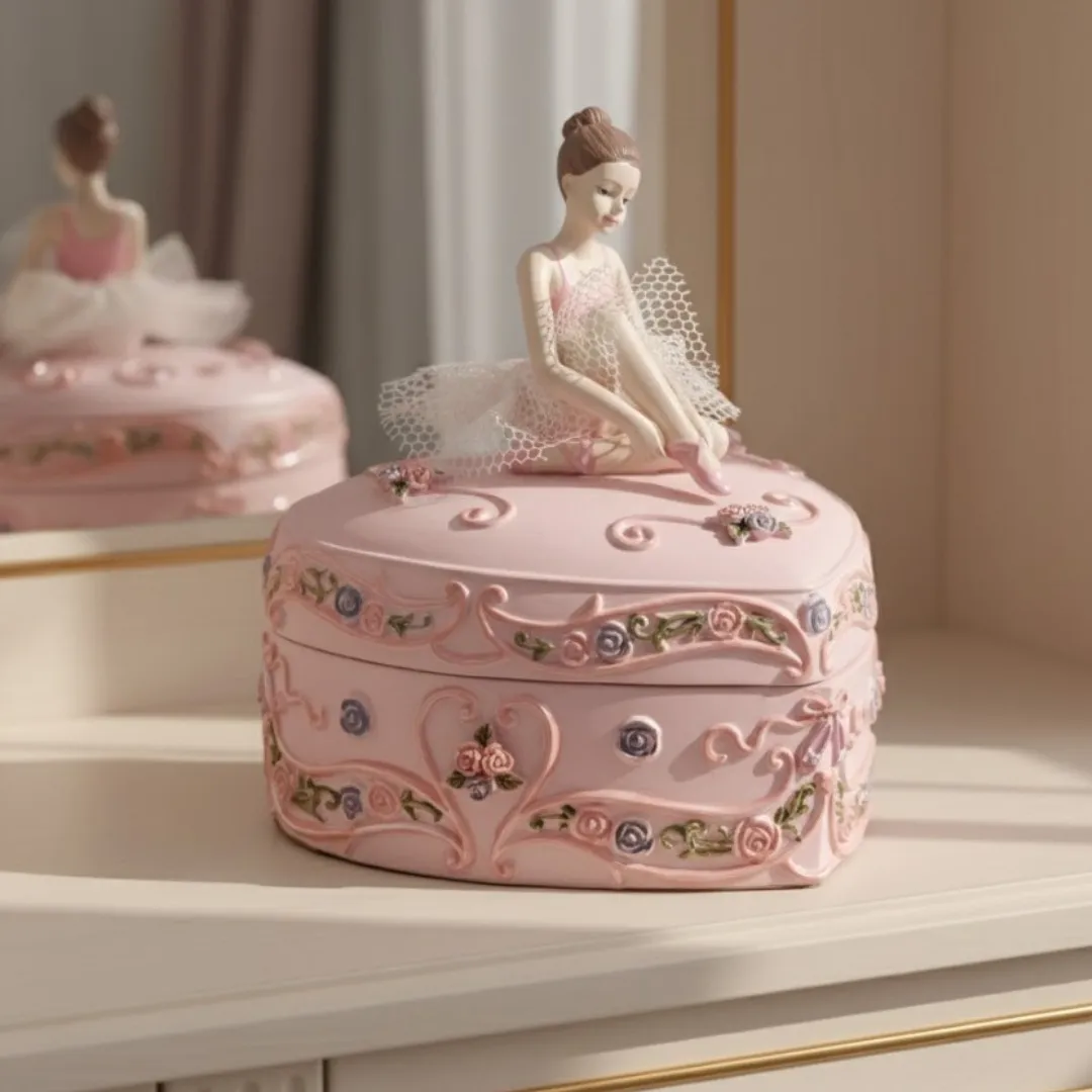 Pozytywka pudełeczko serce z baletnicą Jezioro Łabędzie – MP-19031