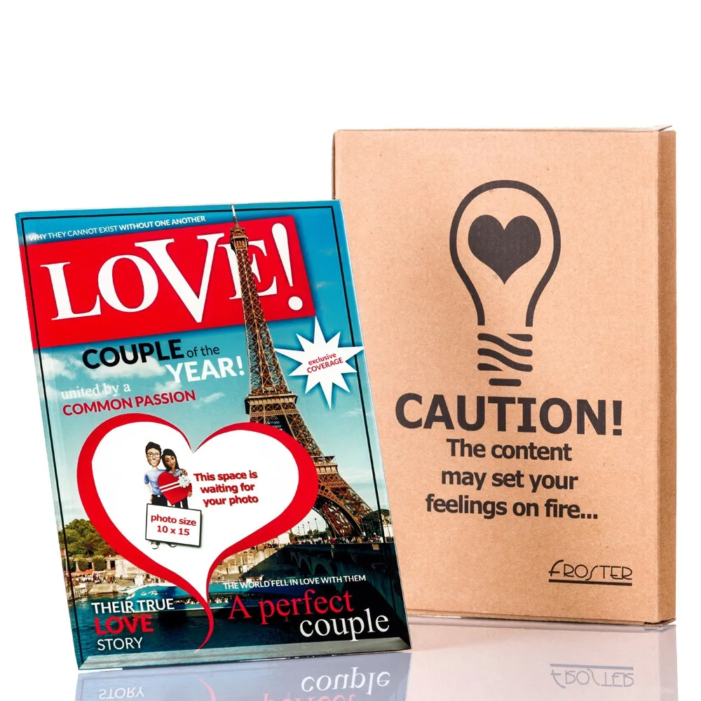Ramka na zdjęcia LOVE (EN) Froster – okładka magazynu