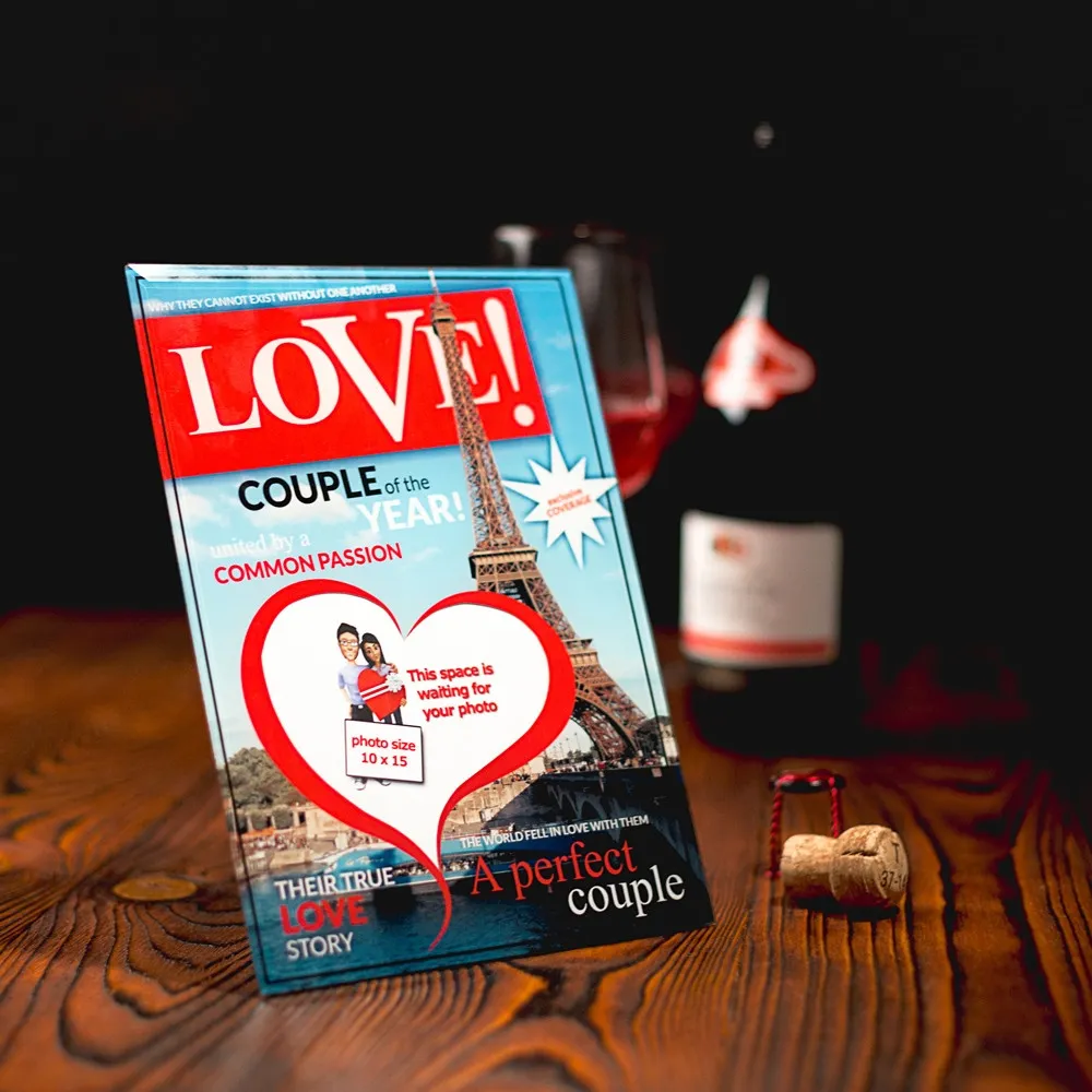 Ramka na zdjęcia LOVE (EN) Froster – okładka magazynu