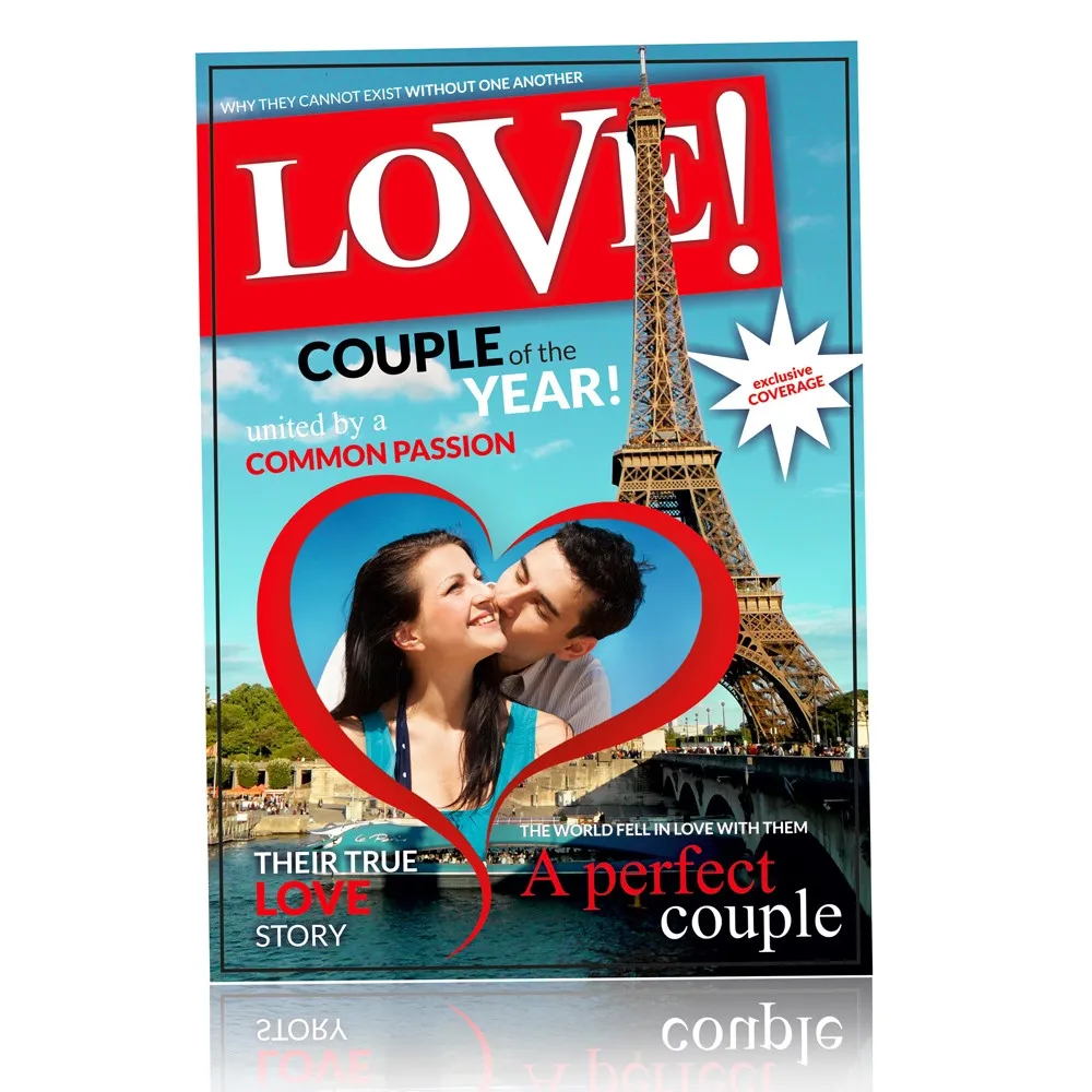 Ramka na zdjęcia LOVE (EN) Froster – okładka magazynu