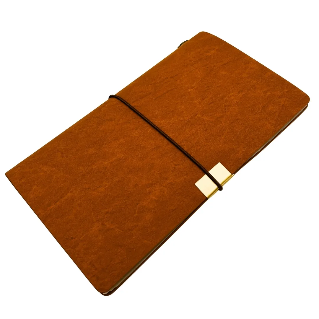 Skórzany notes podróżnika z organizerem i wizytownikiem EE7