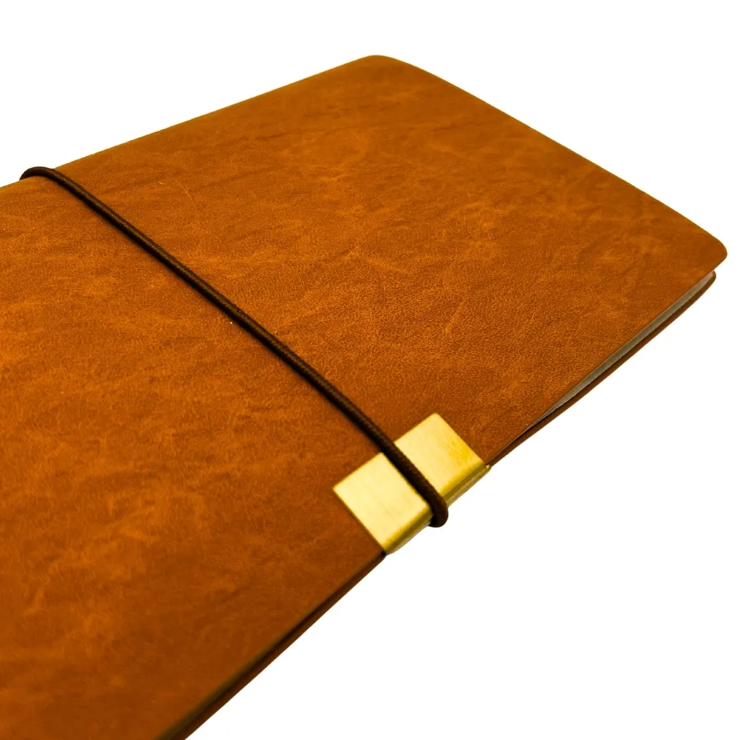 Skórzany notes podróżnika z organizerem i wizytownikiem EE7