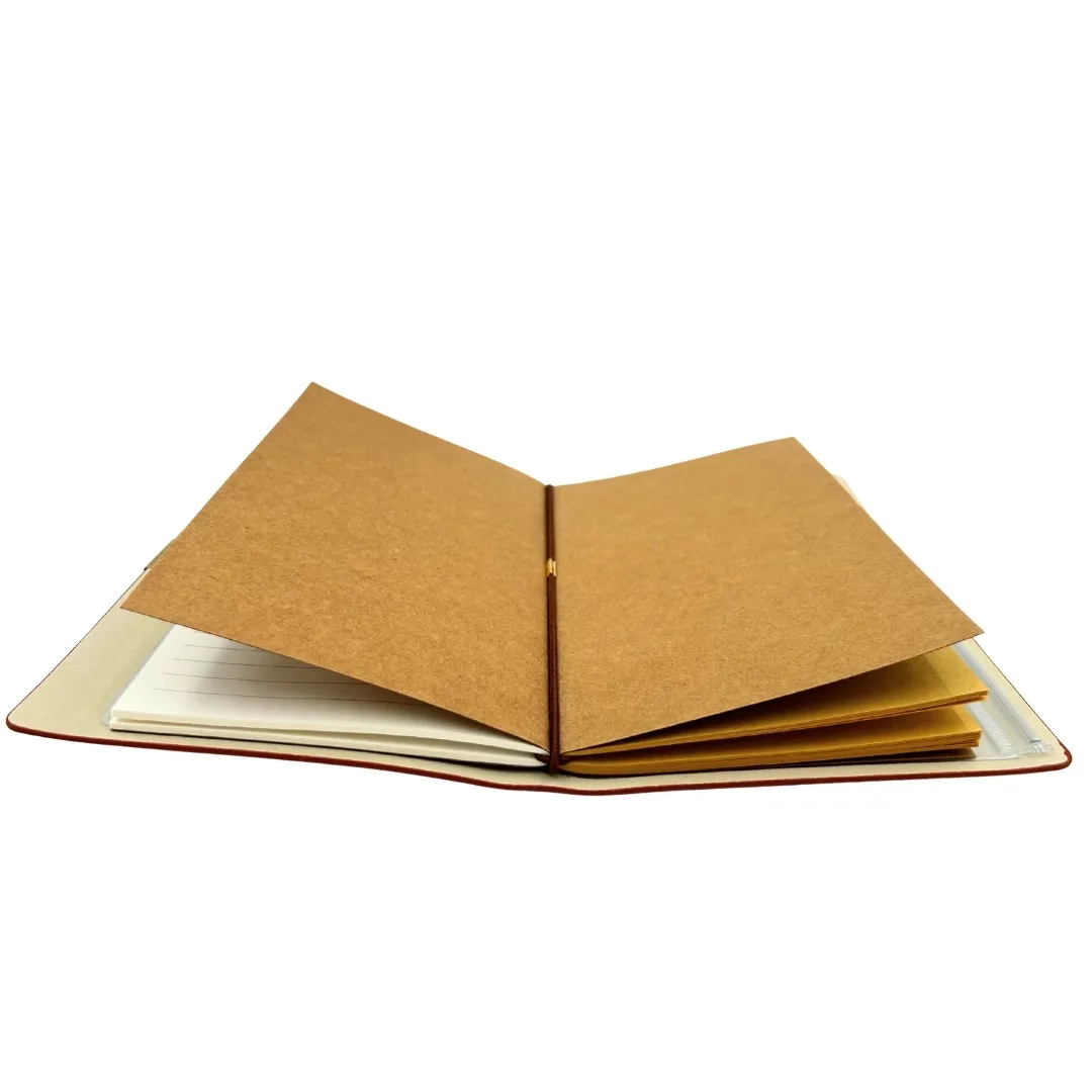 Skórzany notes podróżnika z organizerem i wizytownikiem EE7