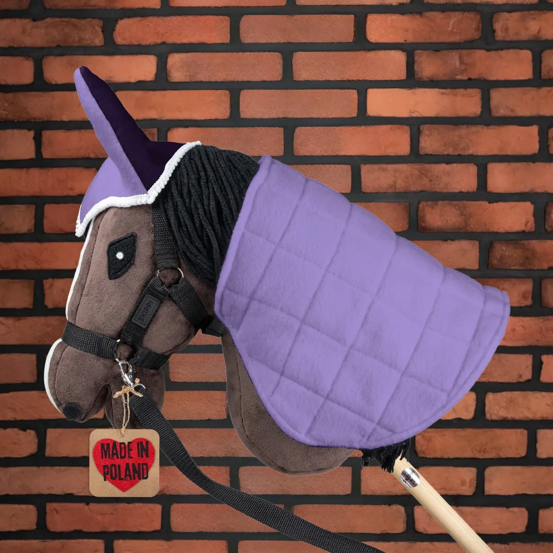 Skippi kantar dla Hobby Horse z wodzami i 2 wymiennymi futerkami, czarny