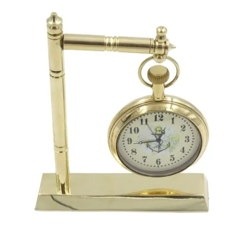 Zegar marynistyczny na biurko NC2126 z mosiądzu